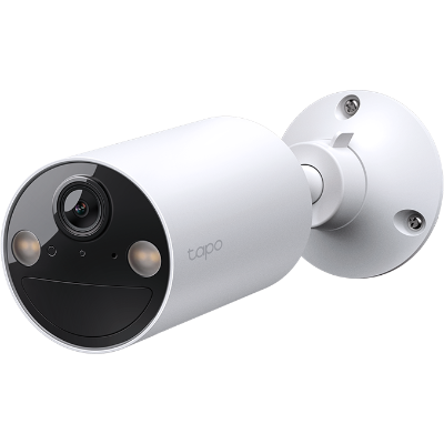 CAMERA IP Exterior cu acumulatori TP-LINK, IP66, dist. IR 15 m, tip lentila fixa 3.15 mm, 3 Mpx rezolutie 2K, RJ-45 + wireless, microfon, carcasa plastic, include 2 bucati, "Tapo C410(2-pack)" (timbru verde 0.8 lei)