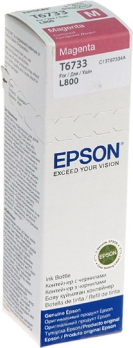 Cartus Cerneala Original Epson Magenta, T6733, pentru L800, , (timbru verde 0.15 lei), "C13T67334A"(RAPO)