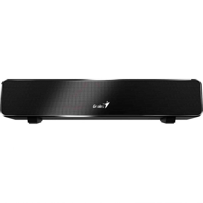 BOXE GENIUS Soundbar, RMS: 6W (3W x2), frecv. raspuns 110 Hz - 20 kHz Line-in jack 3.5 mm/USB dimensiuni 320 x 65 x 70 mm negru, "USB SoundBar 100" "31730024400" (timbru verde 2 lei)