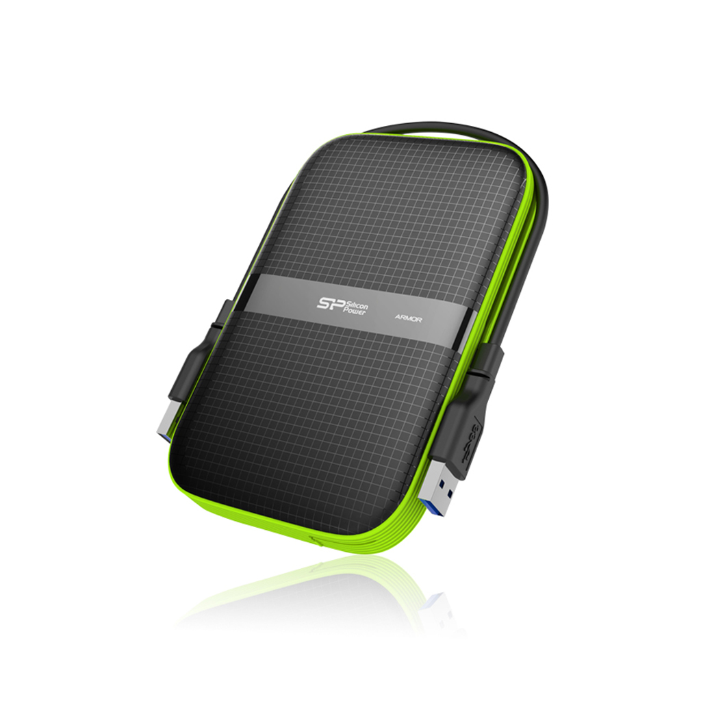 HDD Portabil SP Armor A60 1TB USB 3.2 NEGRUhockproof/Water-resistant USB 3.0 negru "SP010TBPHDA60S3K" (timbru verde 0.8 lei)