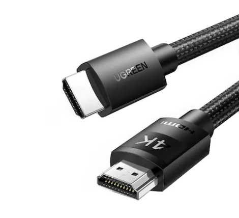 CABLU video Ugreen, "HD119" HDMI (T) la HDMI (T), rezolutie maxima 4K UHD (3840 x 2160) la 60 Hz, braided, 3m, negru "40102" (timbru verde 0.8 lei) - 6957303841028