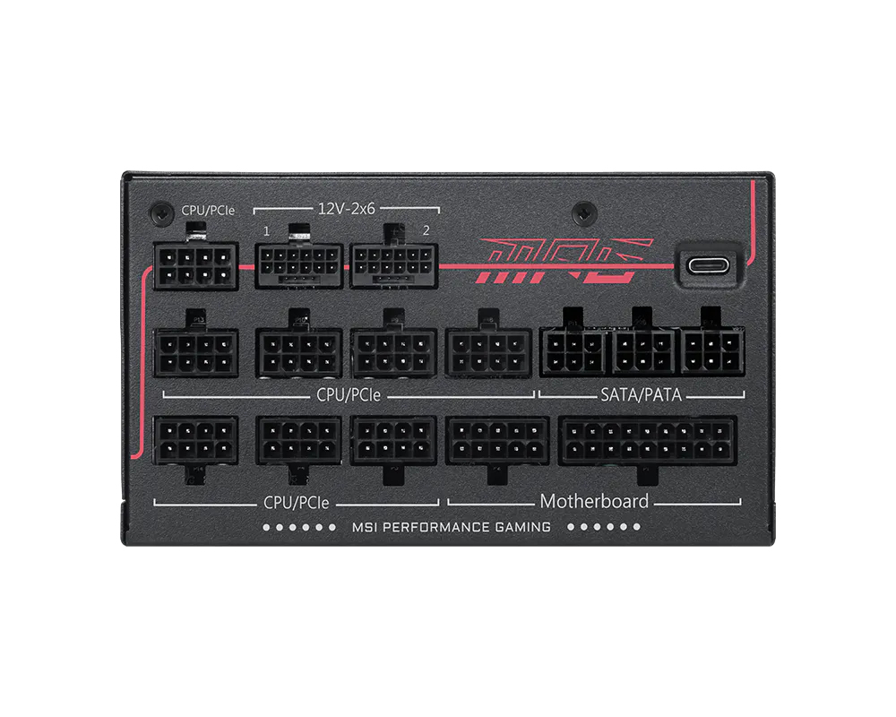 Sursa MSI MPG Ai1600TS PCIE5, 1600W, 80+ Platinum, Full Modulara, ATX 3.1, PCIe 5.1, Negru "MPG AI1600TS PCIE5" - imagine 2