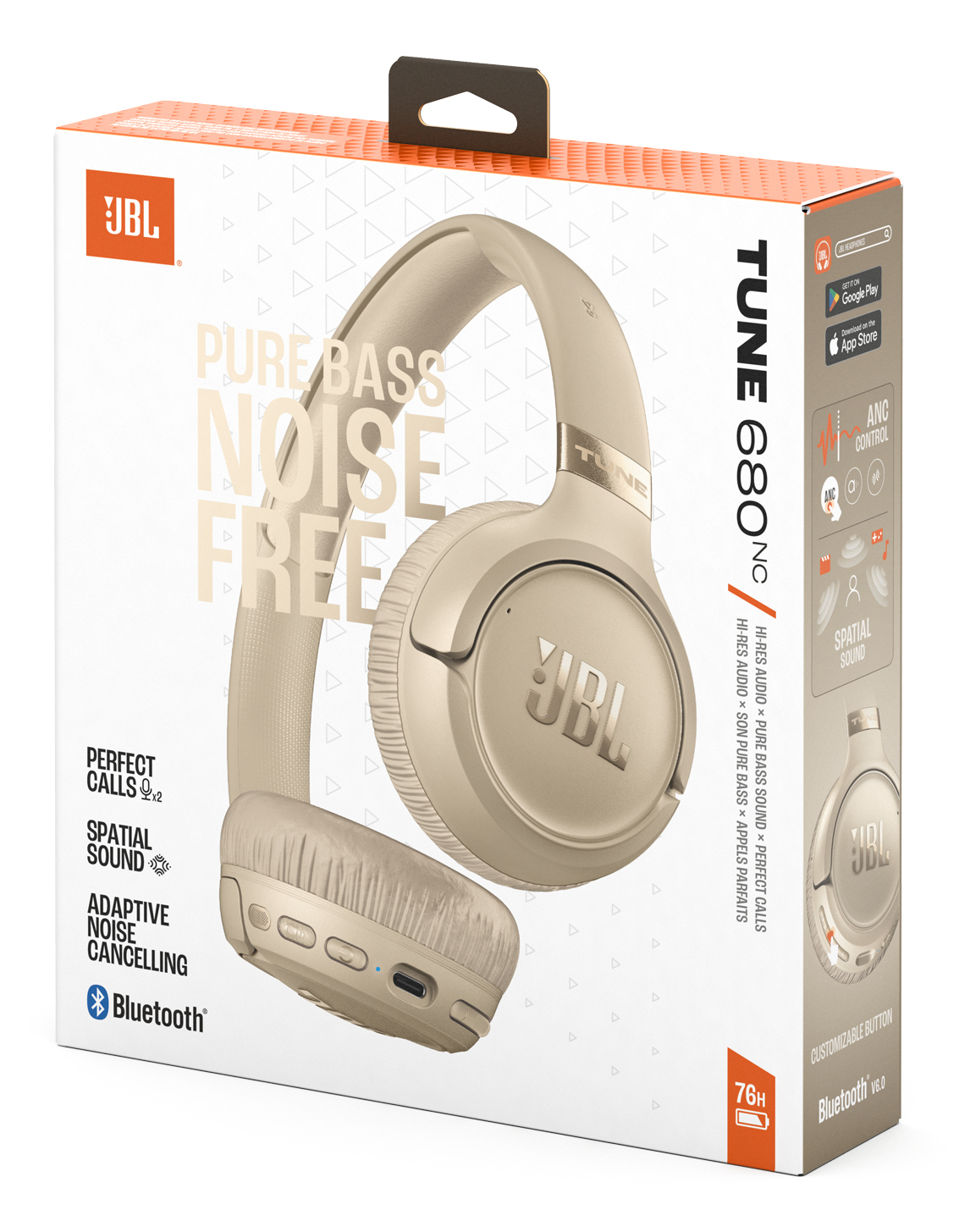 Tune 680NC, Autonomie 76 ore, Bluetooth 6.0, Bej"JBLT680NCBEG" - imagine 10
