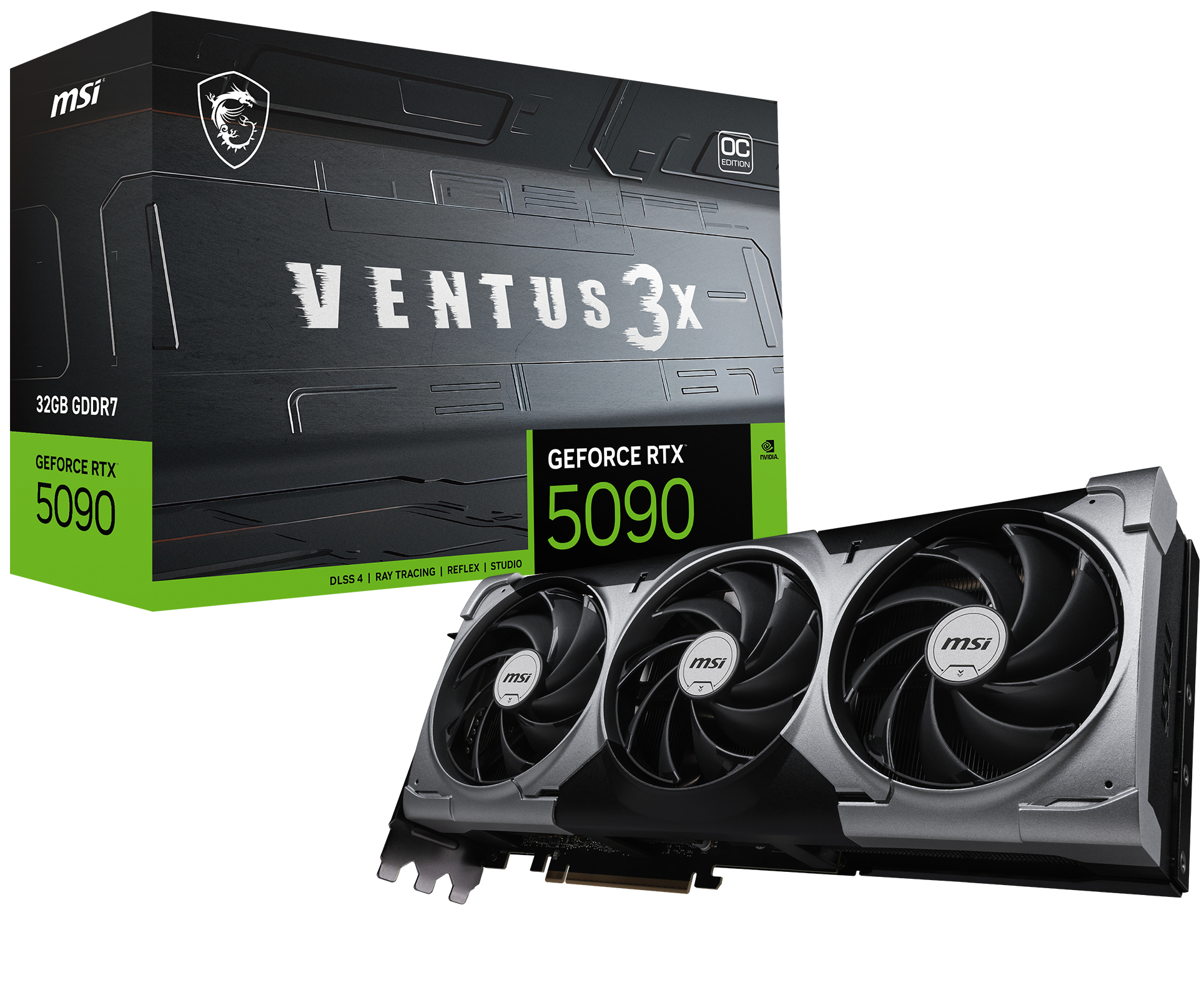 MSI NVIDIA GeForce RTX 5090 32GB VENTUS 3X OC GDDR7 512bit Gaming Graphics card "GEFORCE RTX 5090 32G VENTUS 3X OC"