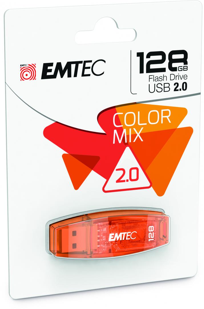 USB FLASH DRIVE 128GB C410 USB 2.0 EMTEC "ECMMD128G2C410" (timbru verde 0.03 lei)