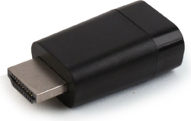 ADAPTOR video GEMBIRD, HDMI (T) la VGA (M), rezolutie maxima Full HD (1920 x 1080) la 60Hz, black, "A-HDMI-VGA-001" (timbru verde 0.08 lei)