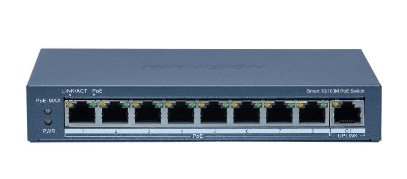 SWITCH 8PORTURI 8XPOE SMARTMANAGED "DS-3E1309P-EI(B)" (timbru verde 2 lei)