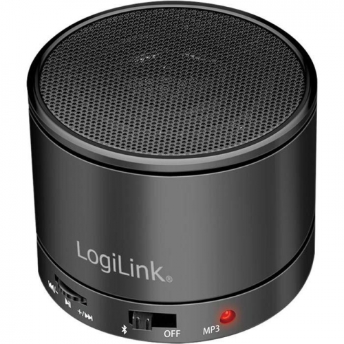 BOXA LOGILINK portabila BT ctr vol,acumulator 400mAh, FM radio, hands-free,timp de functionare pana la 4h,distanta de functionare pana la 10m,incarcare USB, black, "SP0062K" (timbru verde 0.18 lei)