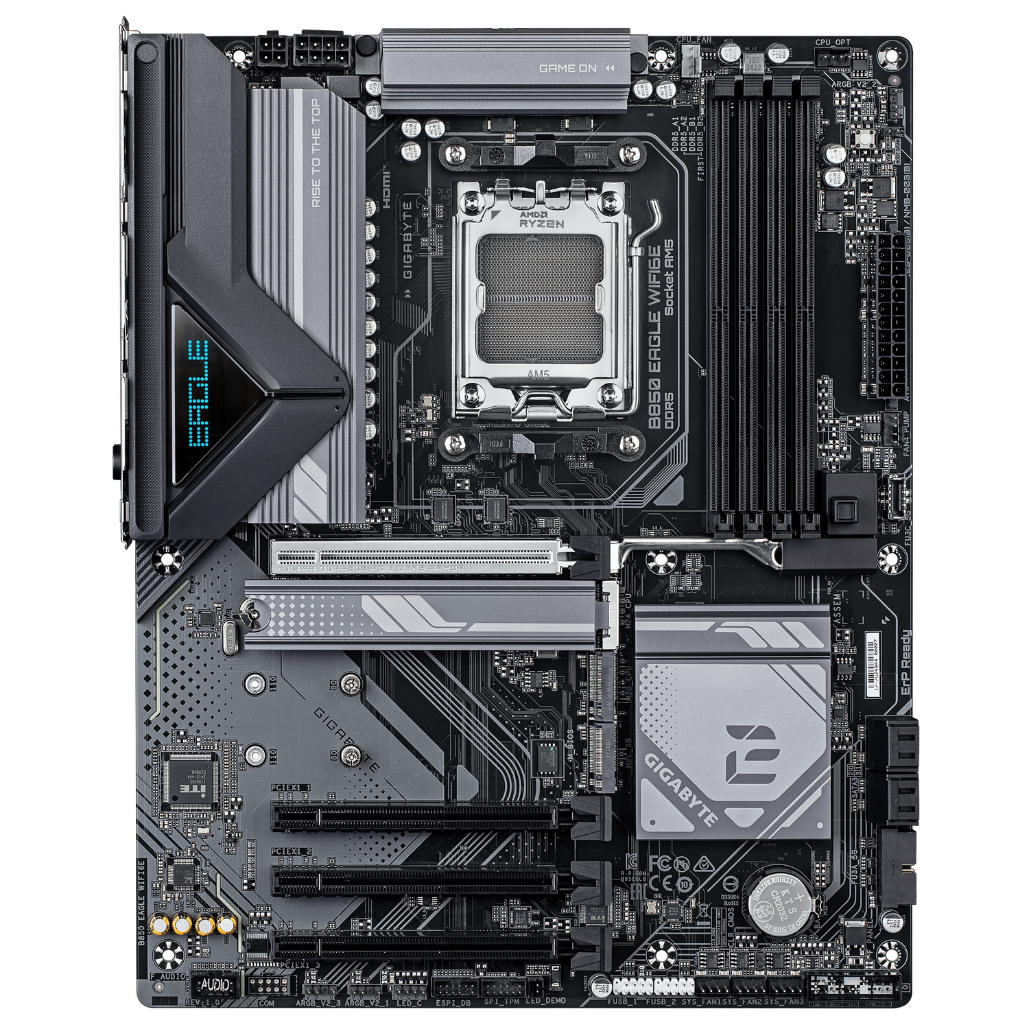 Placa de baza GIGABYTE B850 EAGLE WIFI6E, AM5, DDR5, Wi-Fi, BT, ATX, Negru "B850 EAGLE WIFI6E"