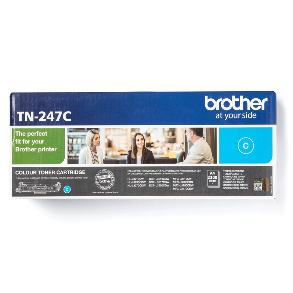 Toner Original Brother Cyan, TN247C, pentru HL-L3210|L3270|DCP-L3510|L3550|MFC-L3730|L3770, 2.3K, (timbru verde 1.2 lei) , "TN247C"