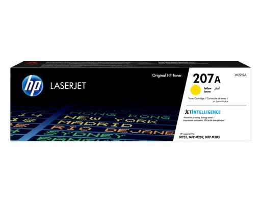 Toner Original HP Yellow, nr.207A, pentru Color LaserJet Pro M255|M282|M283, 1.25K, (timbru verde 1.2 lei) , "W2212A"