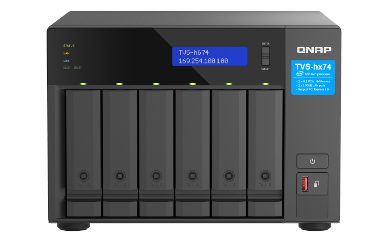 QNAP NAS H674 6BAY I5 4.4GHZ 32GB "TVS-H674-I5-32G" (timbru verde 11 lei)