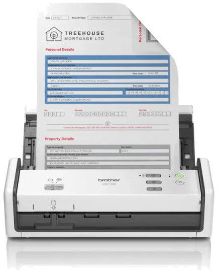 Scanner Portabil Compact BROTHER ADS-1300, A4, Viteza de scanare duplex: 30ppm/60ipm, Optiuni: , Conectivitate:TYPE-C, Scanare ambele fete:Da, ADF:20coli(timbru verde 4 lei) "ADS1300TC1"