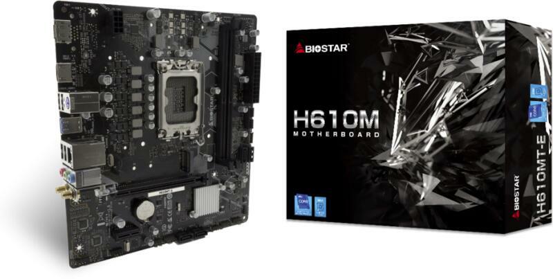 Placa de baza Micro ATX LGA 1700 DDR4 Gigabit Ethernet 228x216mm BIOSTAR H610MTE "H610MTE"
