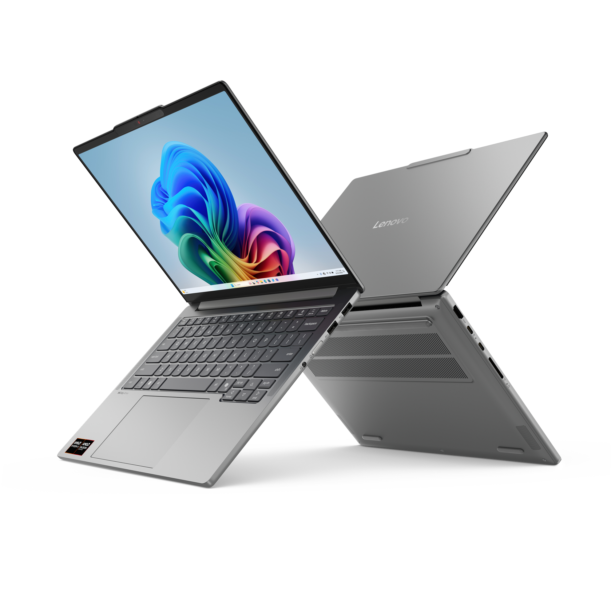 14 IdeaPad Pro 5 14AGP11, 2.8K OLED 120Hz VRR, Procesor AMD RyzenTM AI 7 450 (16M Cache, up to 5.1 GHz), 24GB LPDDR5X, 1TB SSD, AMD Radeon 860M, No OS, Luna Grey "83SG0013RM" - imagine 3