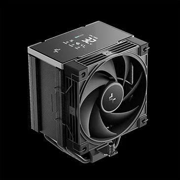 COOLER DeepCool "AK700 G2 DIGITAL NYX" skt. Intel si AMD, racire cu aer, vent. 120mm, 2700 rpm, 7 heatpipes, inaltime 157mm, top cover digital, negru,"R-AK700-BKNNMN-GJD-1" (timbru verde 2 lei)