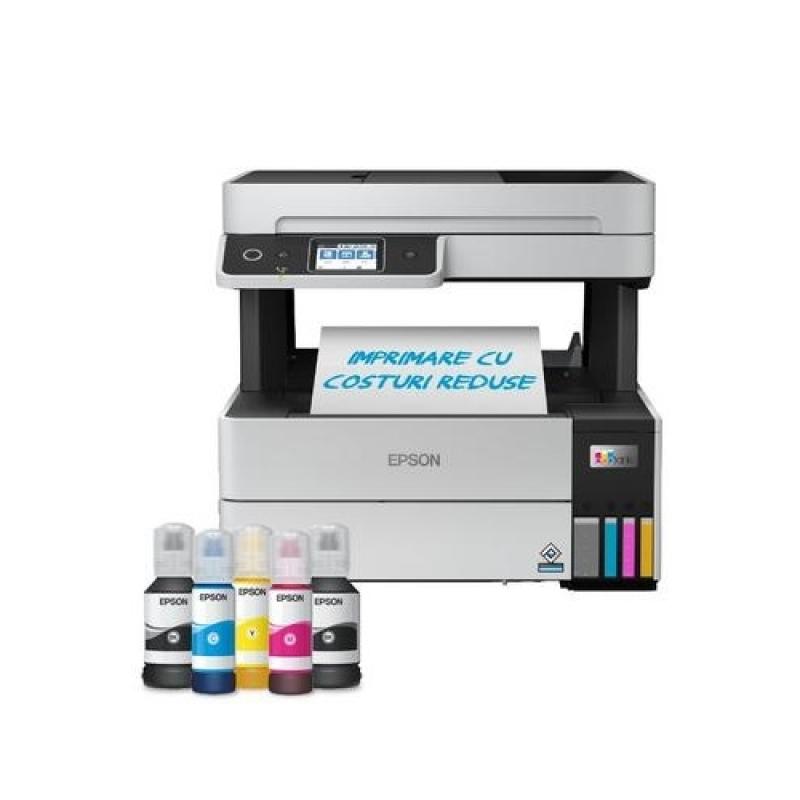 Multifunctional Inkjet CISS Color Epson L6499, A4, Functii: Impr.|Scan.|Cop.|Fax, Viteza de Printare Monocrom: 37ppm, Viteza de printare color: 23ppm, Conectivitate:USB|WIFI|RET, Duplex:Da, ADF:ADF "C11CJ88408"