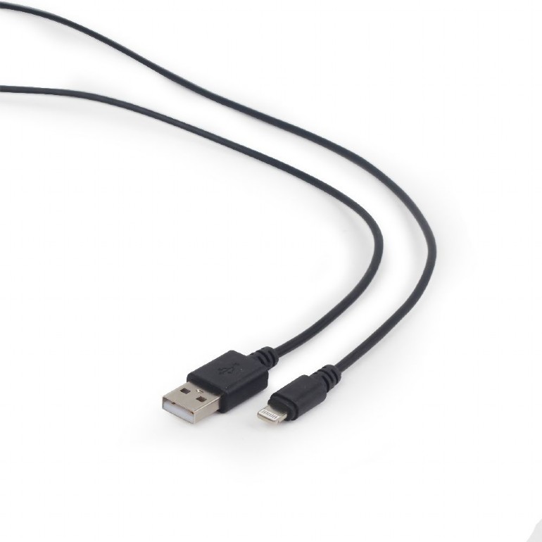 CABLU alimentare si date GEMBIRD, pt. smartphone, USB 2.0 (T) la Lightning (T), 3m, black, "CC-USB2-AMLM-10" (timbru verde 0.08 lei)