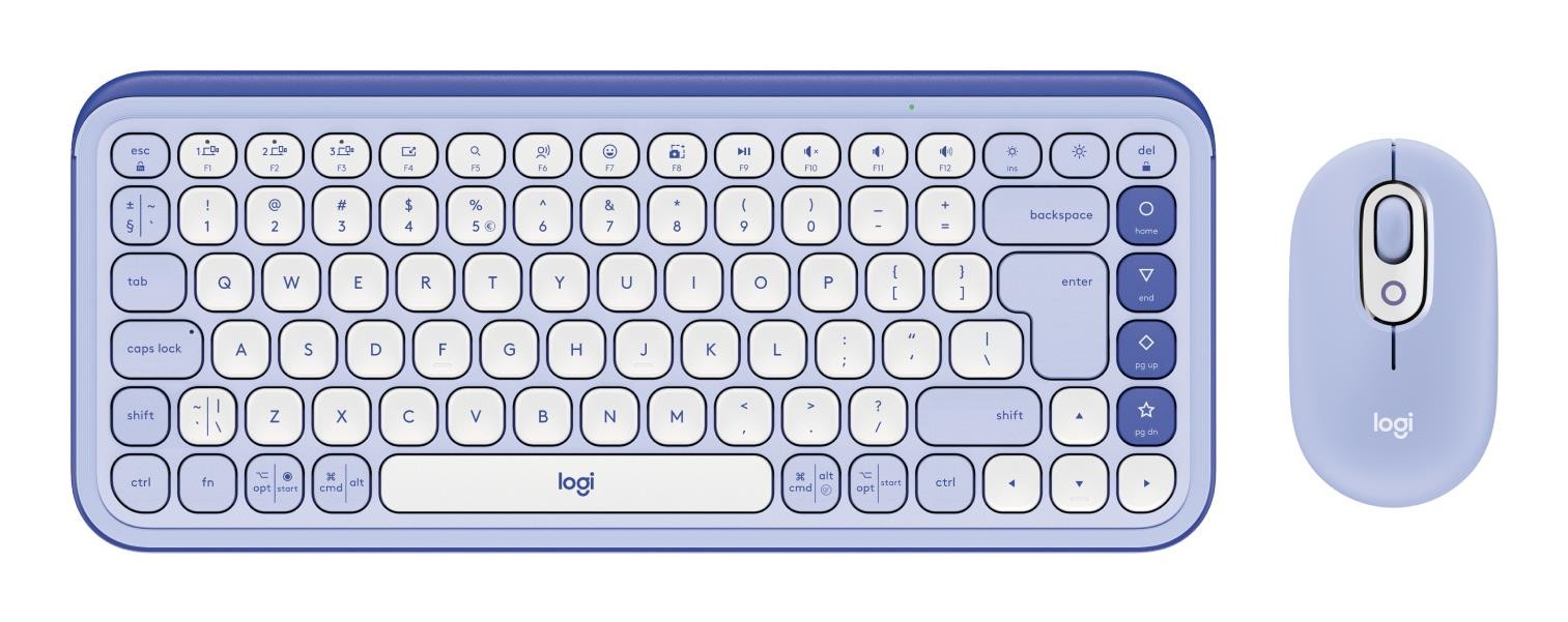 LOGITECH POP ICON COMBO - LILAC - US INTL - BT - INTNL-973 "920-013078" (timbru verde 0.8 lei)