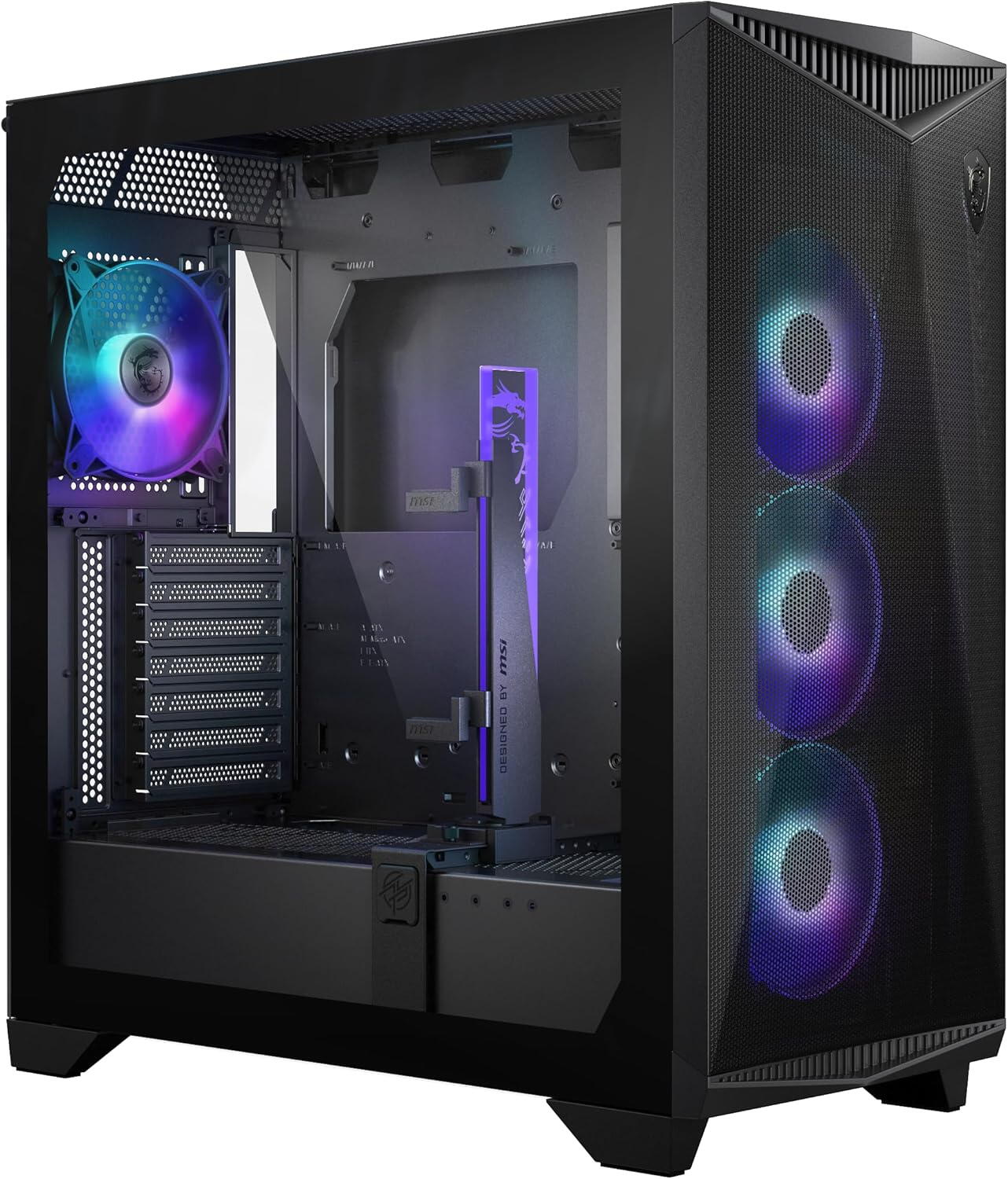 MSI MPG GUNGNIR 300R AIRFLOW Case EATX ATX mATX Mini-ITX SPCC Steel Tempered Glass with A-RGB fans "MPG GUNGNIR 300R AIRFLOW" (timbru verde 0.08 lei)