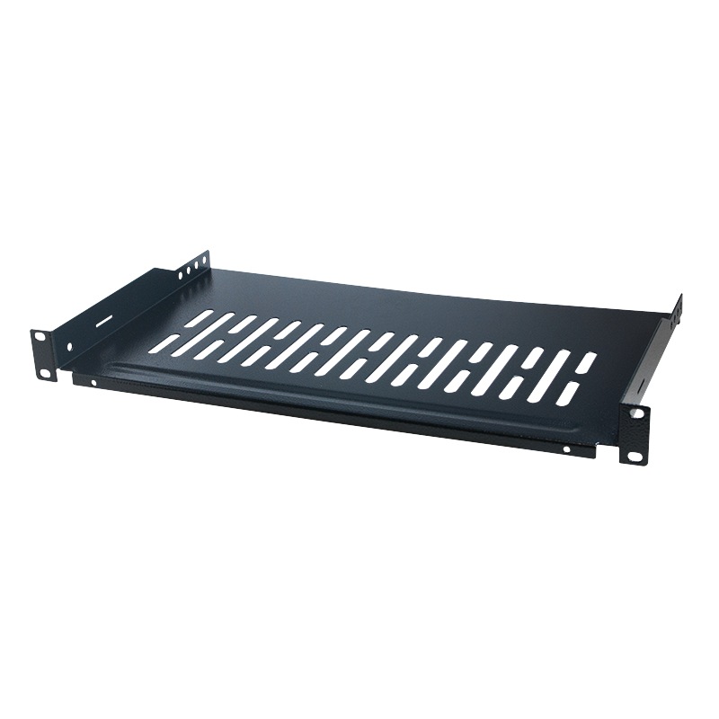 RAFT FIX LOGILINK 1U pentru rack 19", adancime 250mm, sarcina maxima 10Kg, vopsea antistatic, otel 1.5mm, black, "SF1C35B"