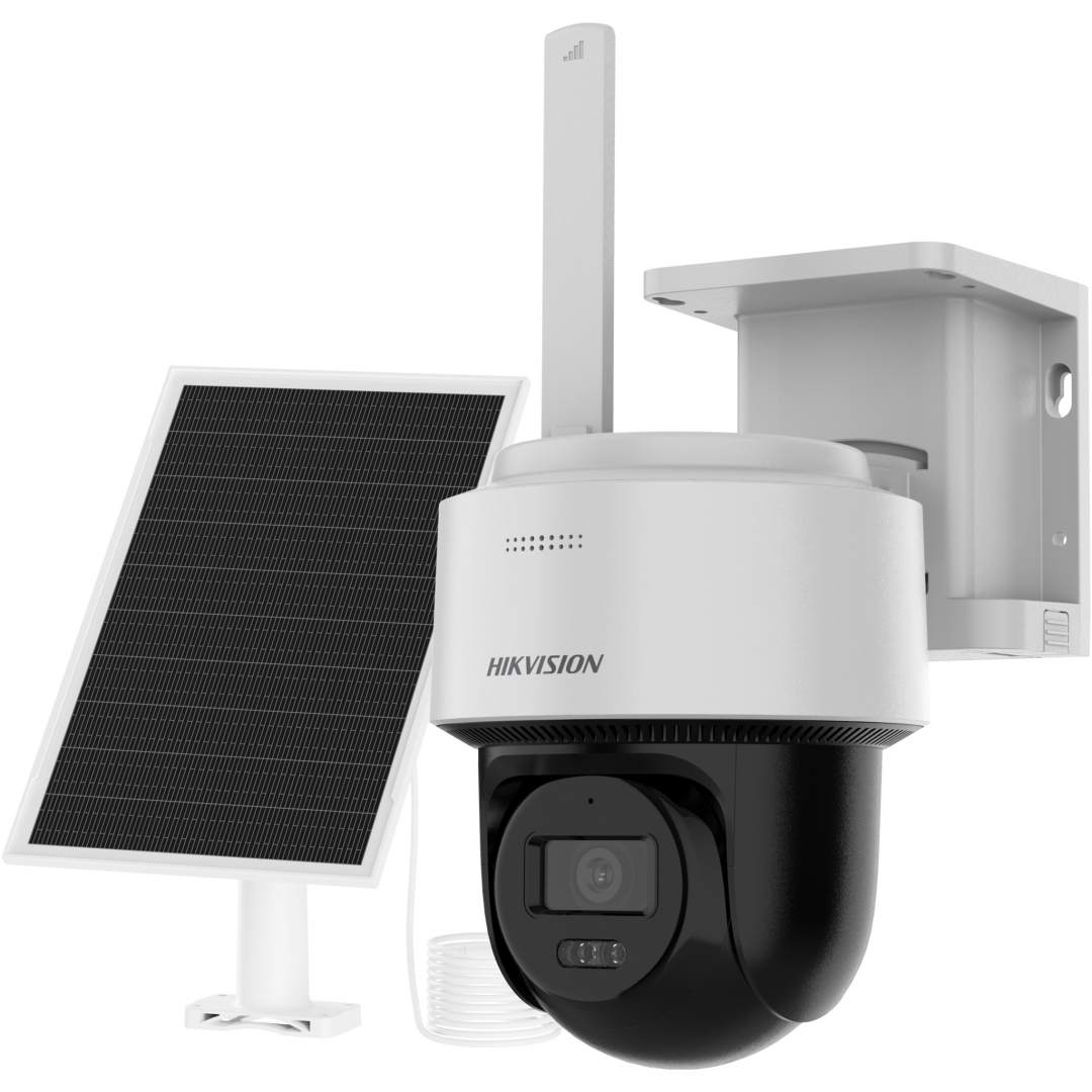 CAMERA IP BULLET 4MP CU PANOU SOLAR "DS-2CFSP4/4G(2.8MM)" (timbru verde 0.8 lei)