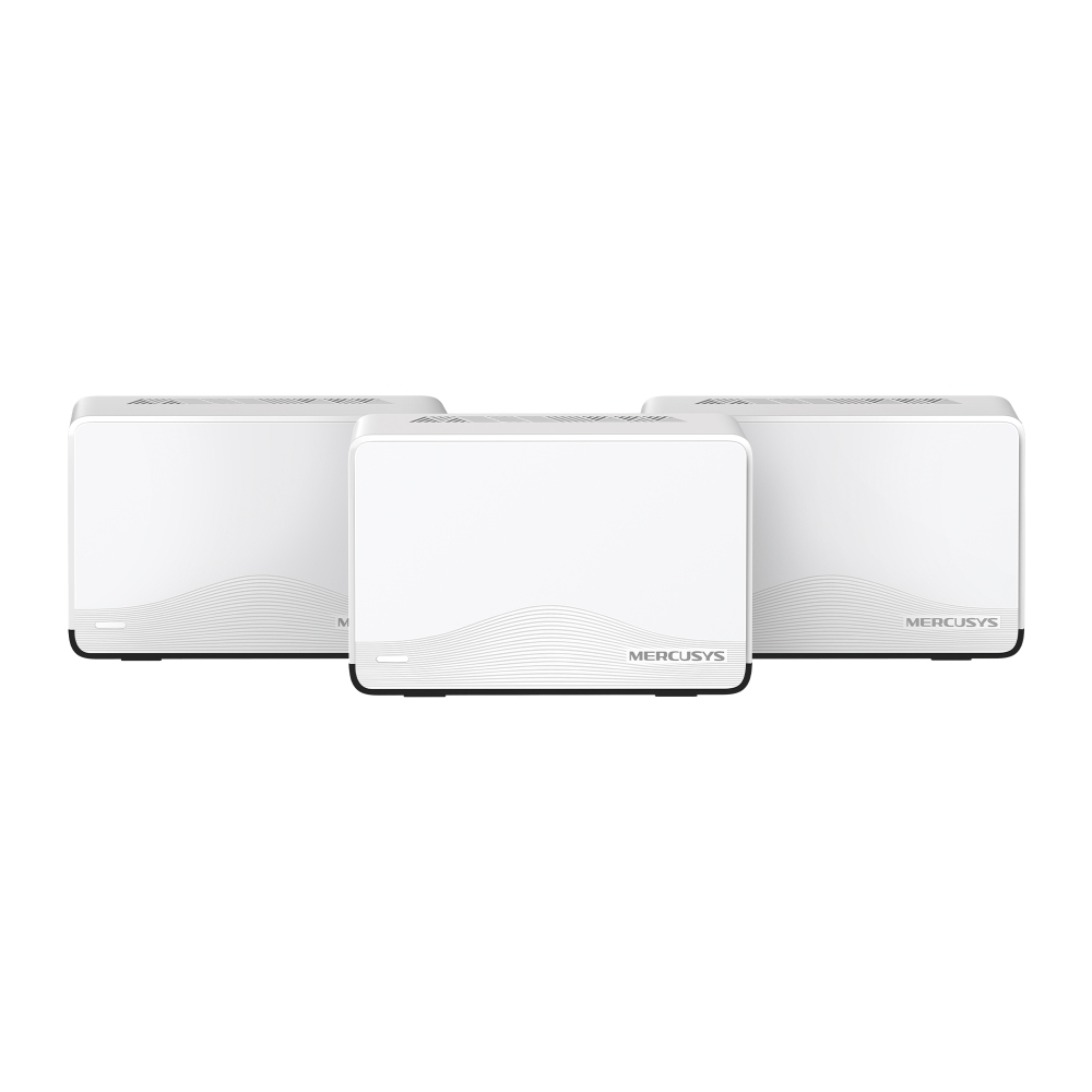 MESH MERCUSYS, Wi-Fi 7 BE3600, 1× 2.5 Gb, 2× 1 Gb WAN/LAN "Halo H27BE(3-pack)" (timbru verde 2.00 lei)