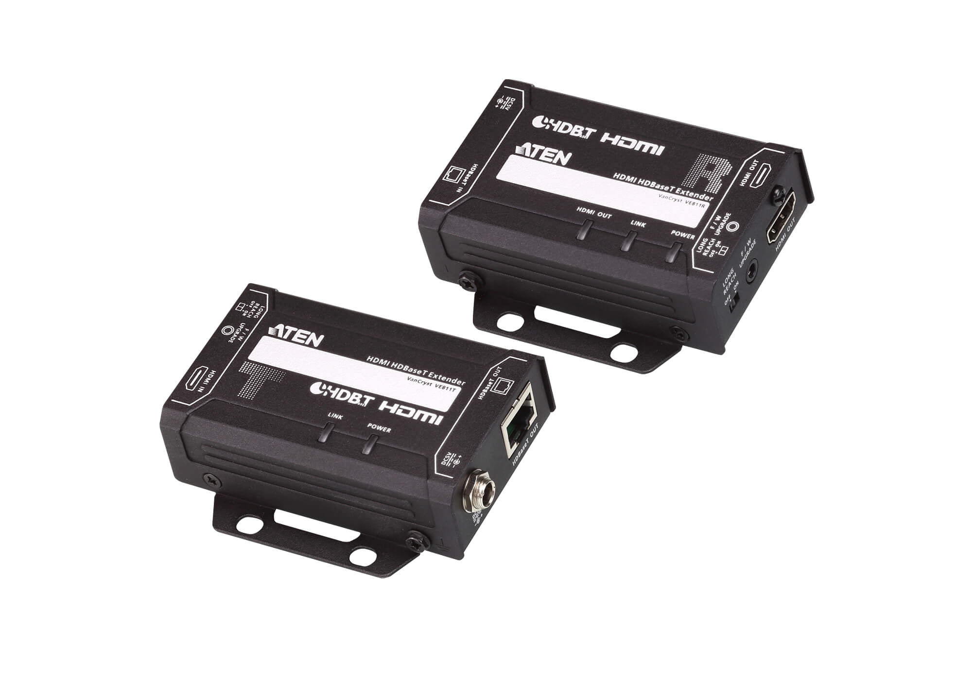CABLU video ATEN, extender, HDMI (M) | RJ-45 la HDMI (M) | RJ-45, 4K DCI (4096x2160) la 60Hz, "VE811-AT-G" (timbru verde 0.18 lei)