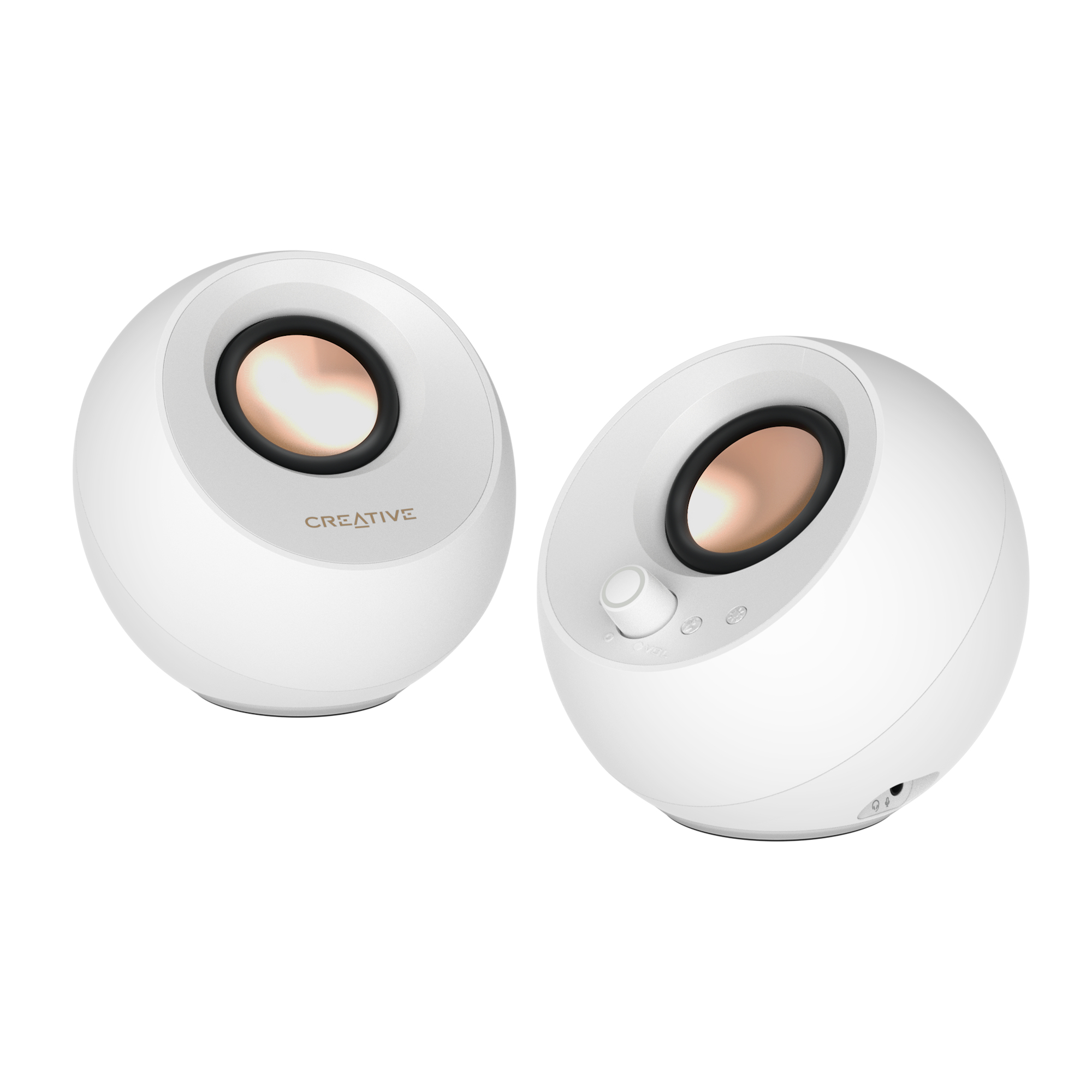 CREATIVE PEBBLE PRO 2.0 Speakers - white "51MF1710AA003" (timbru verde 0.8 lei)