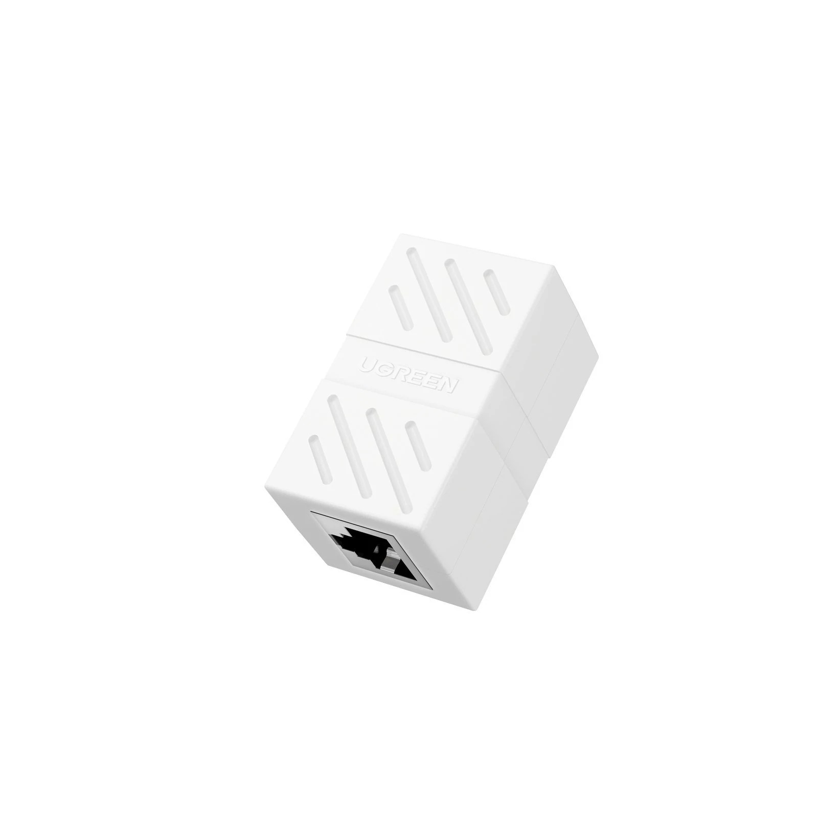 CUPLA RJ-45 Ugreen, "NW114" pt. cablu UTP, Cat6, RJ-45 (M), viteza maxima 1 Gbps, material plastic, alb "20311" - 6957303823116