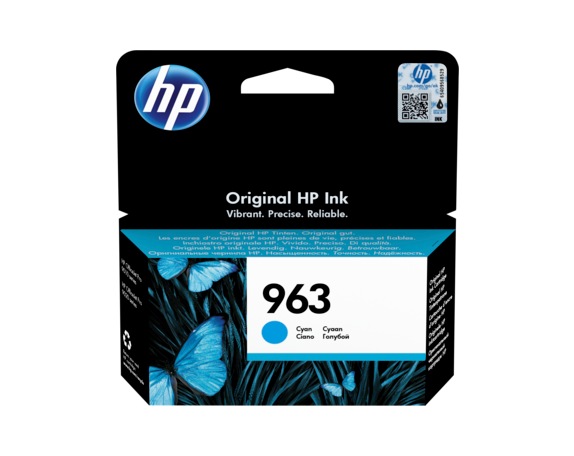 Cartus Cerneala Original HP Cyan, nr.963, pentru OfficeJet Pro 9010|9013|9014|9020|9023 , 700, (timbru verde 0.15 lei), "3JA23AE"