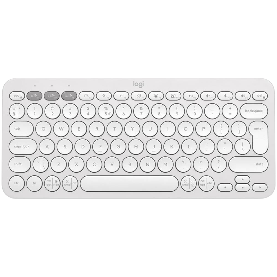 Tastatura Bluetooth Logitech Pebble Keys 2 K380s, Multi-Device, Tonal White 45507172, "920-011852" (timbru verde 0.18lei)