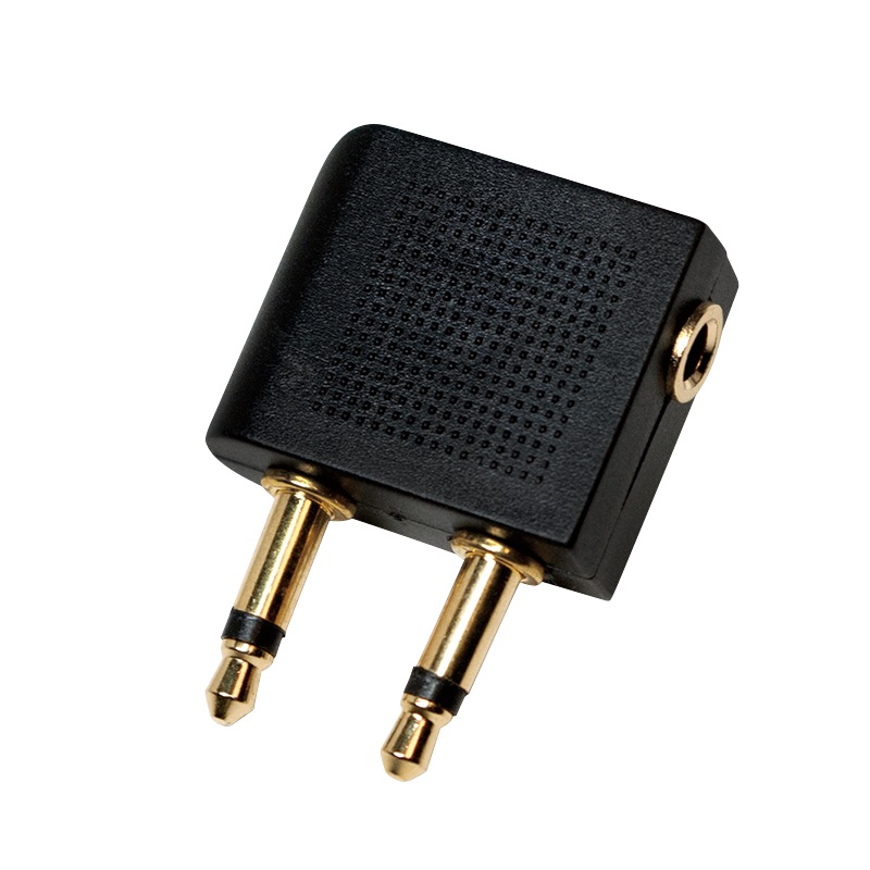 ADAPTOR audio LOGILINK convertor stereo (2 x 3.5 mm jack T la 1 x 3.5 mm jack M), negru, "CA1089" (timbru verde 0.08 lei)