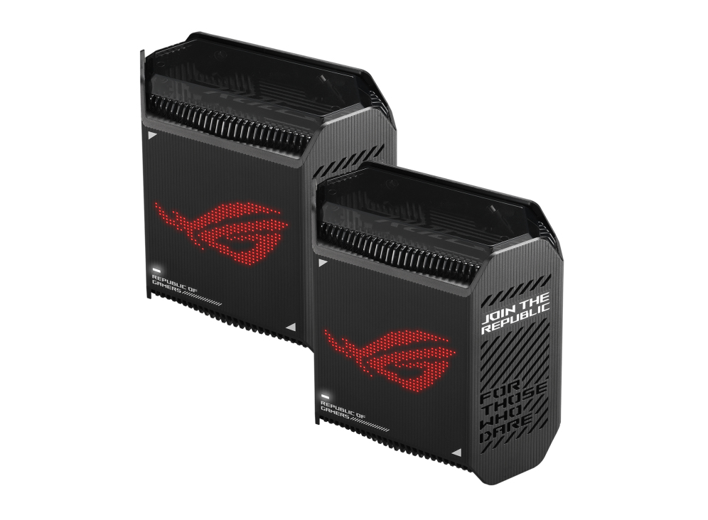 ASUS ROG Rapture GT6 Black 2PK AX10000 Whole-Home Tri-band Mesh WiFi 6 Router 802.11 a/b/g/n/ac/ax "90IG07F0-MU9A20" (timbru verde 0.8 lei)
