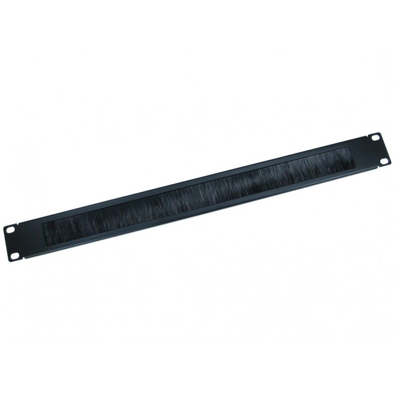 Ghidaj cabluri cu perii (organizator cabluri rack) , 1U , negru - DATEUP "9801130671