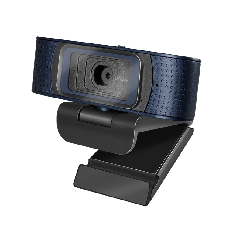 CAMERA WEB LOGILINK senzor.1080p Full-HD cu rezolutie video 1920x1080; unghi vizualizare 80grade, pivotare 90grade, rotatie 180grade,mic dual, autofocus,cablu 1.6m, "UA0379" (timbru verde 0.18 lei)