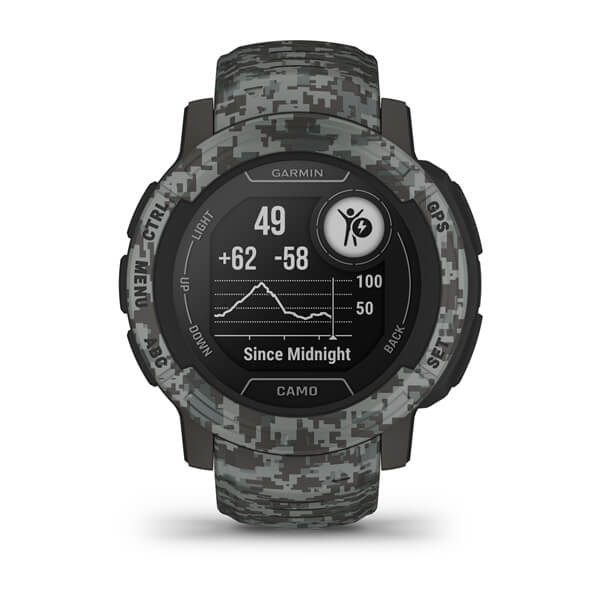 Smartwatch Garmin Instinct 2 Camo Edition Graphite Camo 176 x 176 0,9##"010-02626-03" - imagine 8