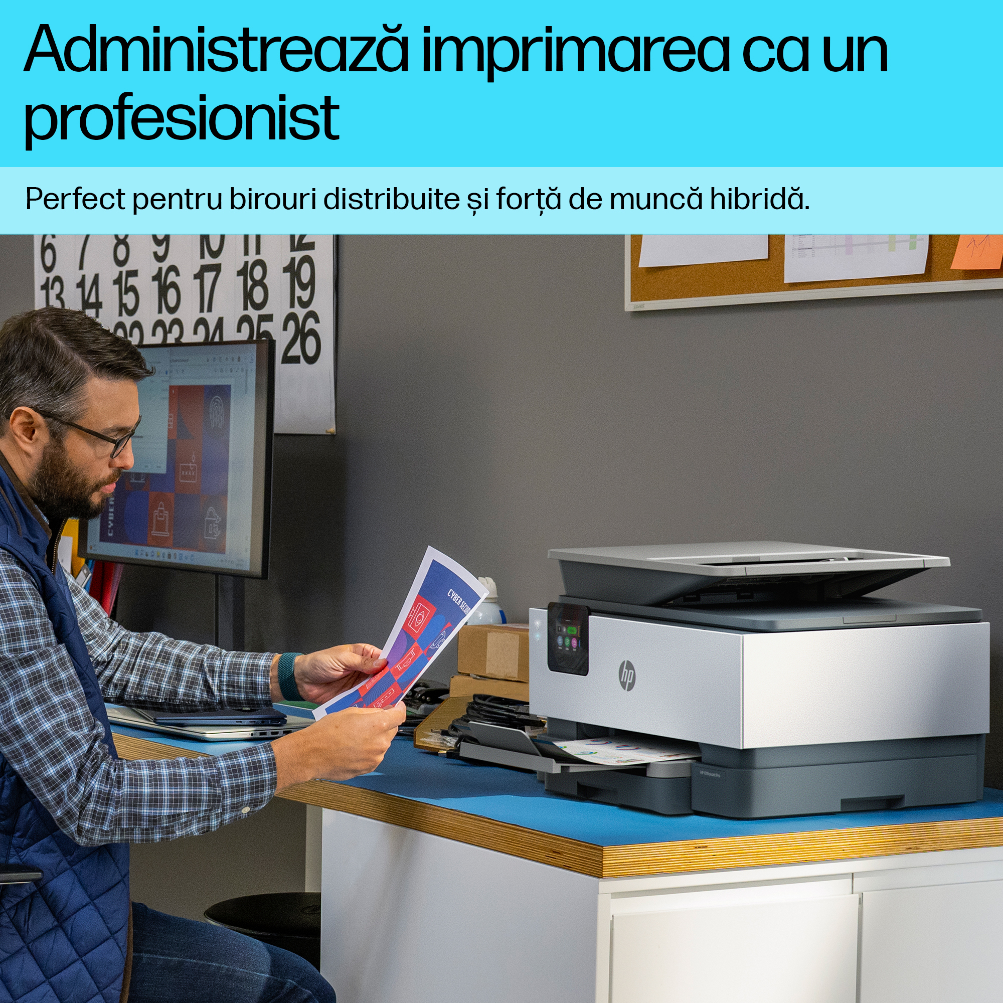 Multifunctional InkJet Color HP, OFFICEJET PRO 9120B, A4, Functii: Impr.|Scan.|Cop.|Fax, Vit.Print. 20ppm, Conectivitate:USB|WIFI|RET, Duplex:Da, ADF:ADF(incl.TV 8lei) "4V2N0B" - imagine 9