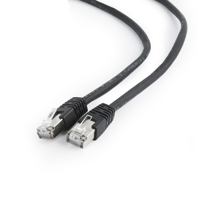 PATCH CORD FTP GEMBIRD Cat6, cupru-aluminiu, 3 m, negru, AWG26, ecranat "PP6-3M/BK" (timbru verde 0.08 lei)