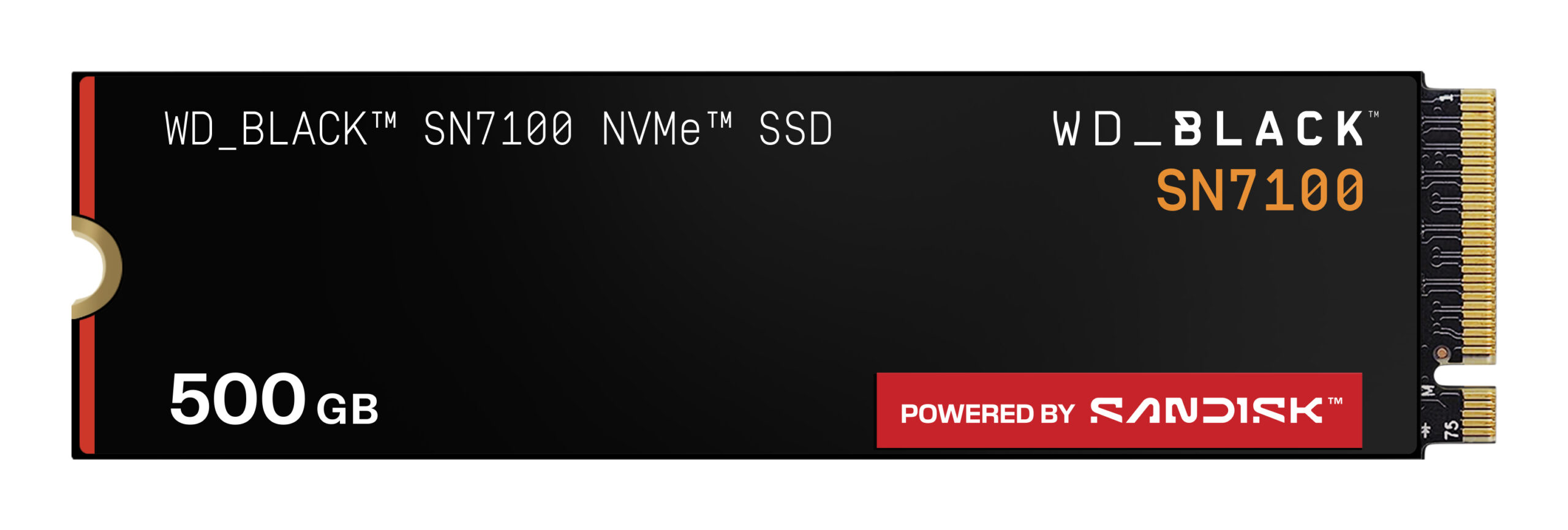 SSD PCIE G4 M.2 NVME 500GB/BLACK SN7100 WDS500G4X0E WDC "WDS500G4X0E"