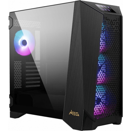 MSI MEG PROSPECT 700R Case E-ATX up to 310mm x 304.8mm ATX mATX 4.3inch Touch Panel Support with A-RGB fans "MEG PROSPECT 700R" (timbru verde 0.08 lei)