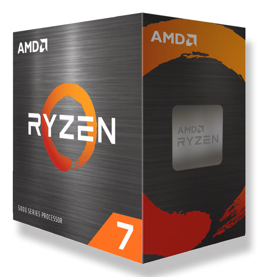 AMD CPU Desktop Ryzen 7 8C/16T 5700 (3.7/4.6GHz, 20MB,65W,AM4) box, with Wraith Stealth Cooler "100-100000743SBX"