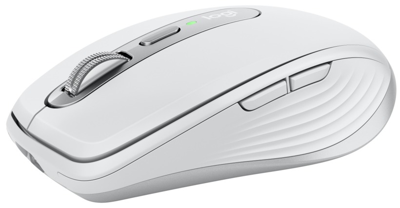 MOUSE LOGITECH, "Anywhere 3", PC sau NB, wireless, BT | 2.4GHz, laser, 4000 dpi, butoane/scroll 6/1,compatibil Mac,acumulator intern, incarcare prin USB-C, alb, "910-005991" (timbru verde 0.18 lei)