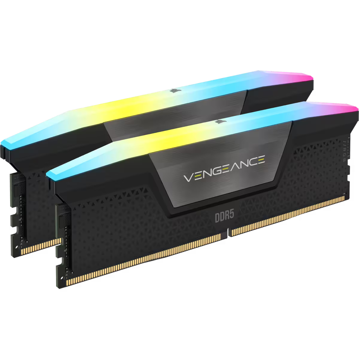 VENGEANCE RGB 64GB (2x32GB) DDR5 DRAM 6000MHz C40 Memory Kit - Black "CMH64GX5M2B6000Z40"