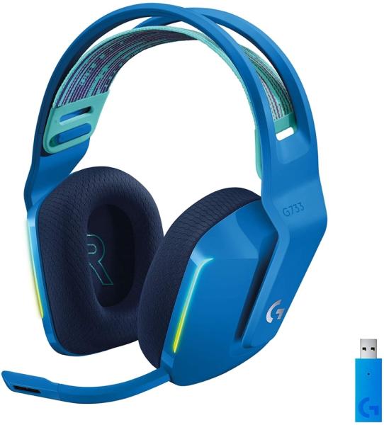LOGITECH G733 LIGHTSPEED Wireless RGB Gaming Headset - BLUE - 2.4GHZ - EMEA, "981-000943" (timbru verde 0.8 lei)