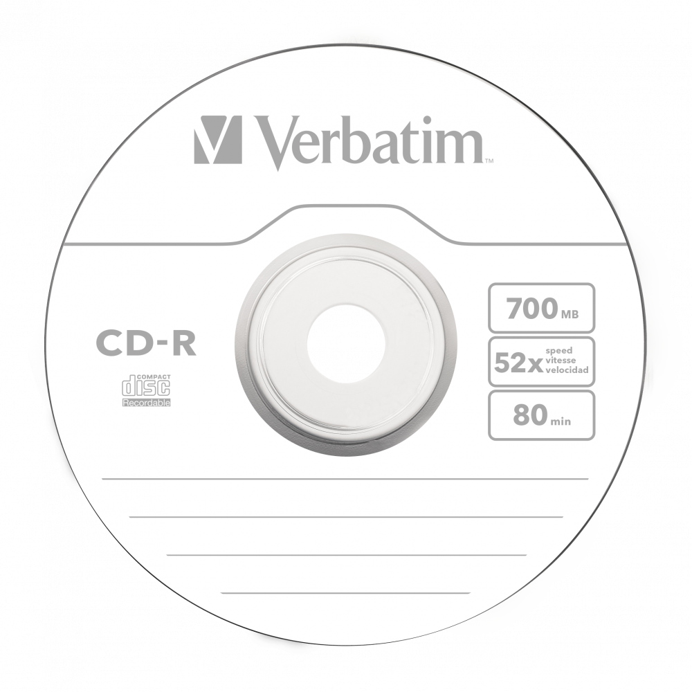 CD-R VERBATIM 700MB, VITEZA 52X, SUPRAFATA PROTECTIE EXTRA, SLIM CASE, 1 BUC, "43415"