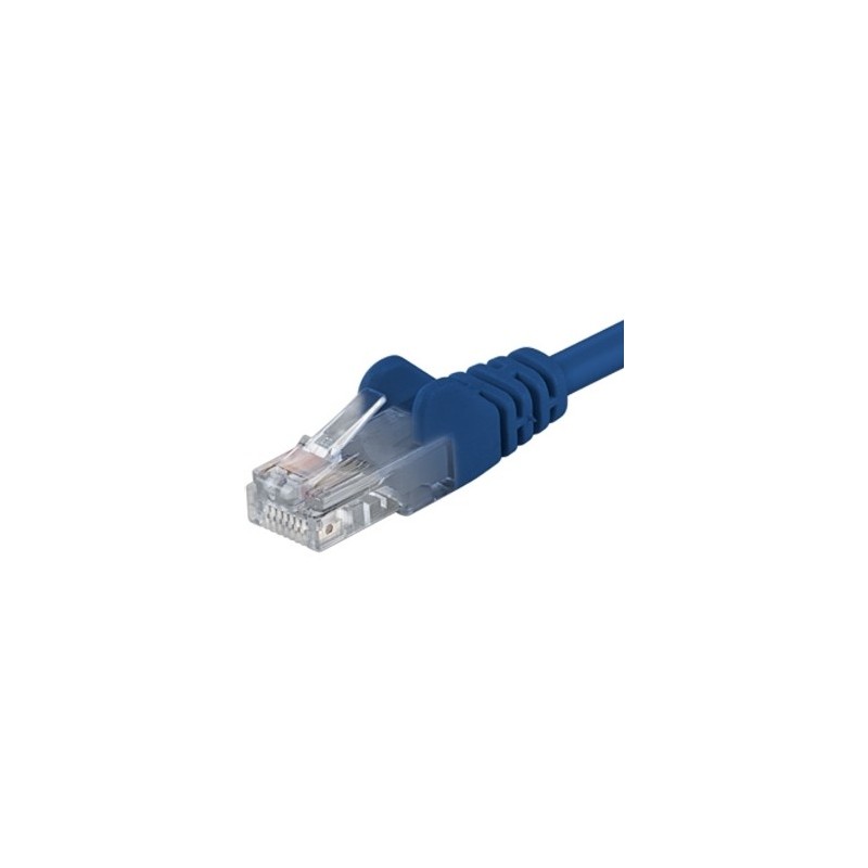 Patchcord UTP RJ45-RJ45 Cat.5e 10m, albastru, "UTP-5E-10-BL" (timbru verde 0.8 lei)