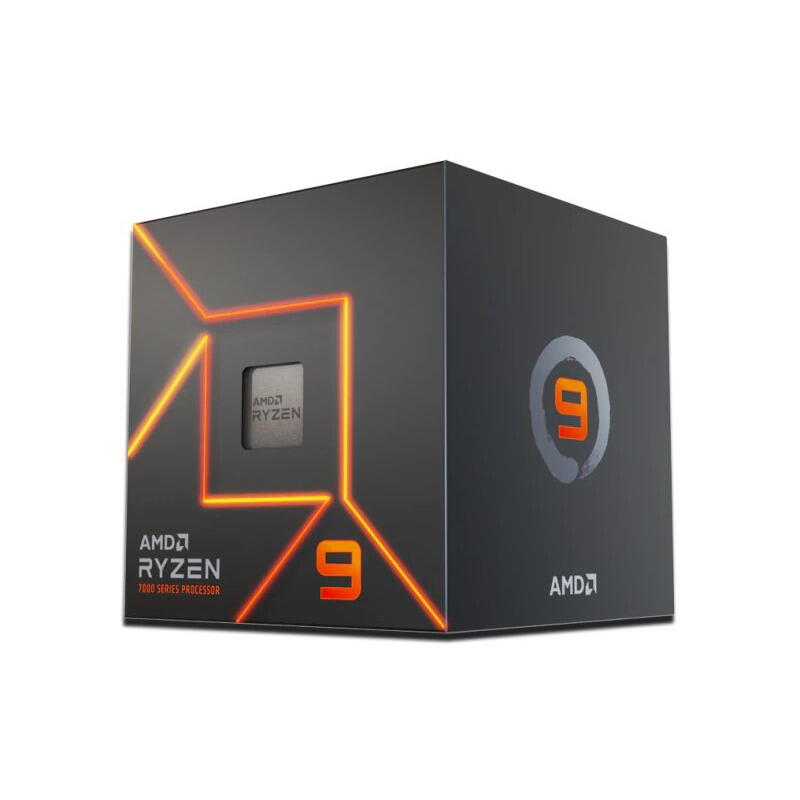 AMD Ryzen 9 7900 (AM5) Processor (PIB) with Wraith Prism Cooler and Radeon Graphics "100-100000590BOX"