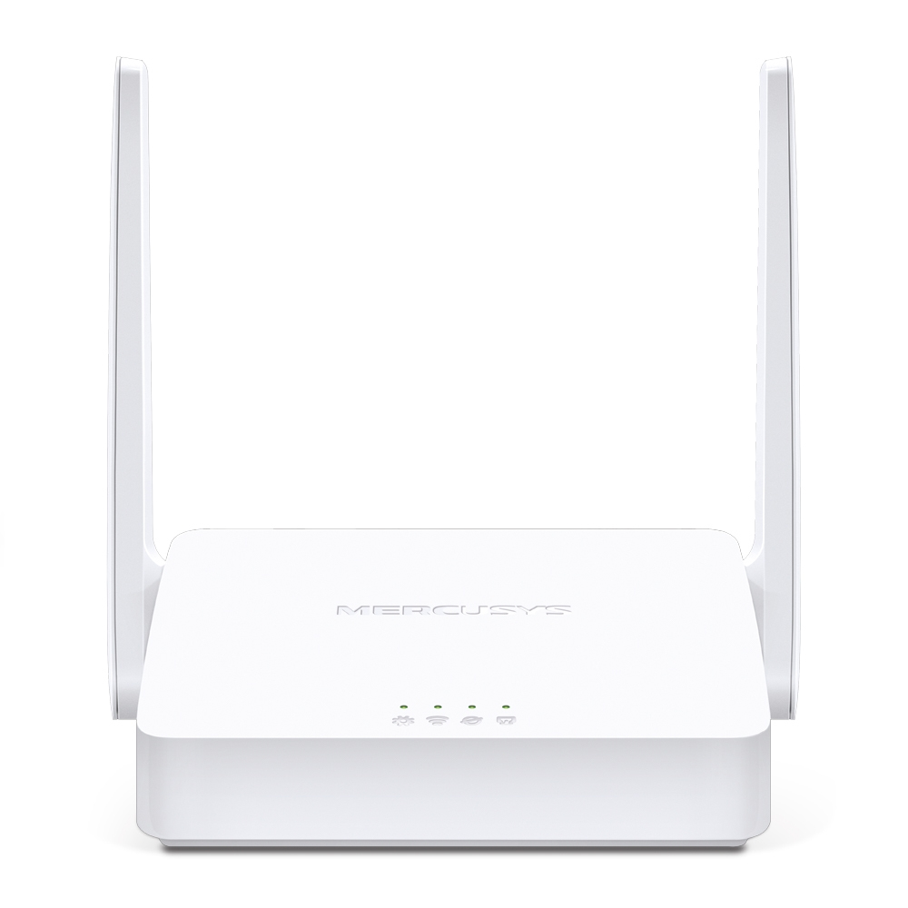 ROUTER MERCUSYS, wireless 300Mbps, 1 x WAN 10/100 Mbps, 2 porturi 10/100Mbps, 2 antene externe "MW302R" (timbru verde 0.8 lei)
