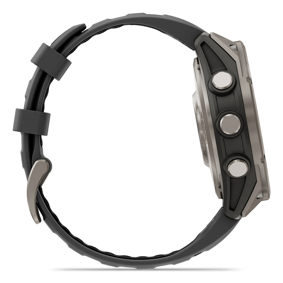 Smartwatch fenix 8 Pro 47 mm, AMOLED, Sapphire, Titanium with Graphite/black silicone band"010-03198-11" - imagine 5